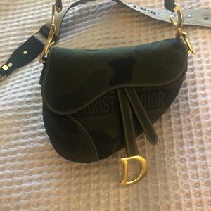 Camo saddle bag with strap included